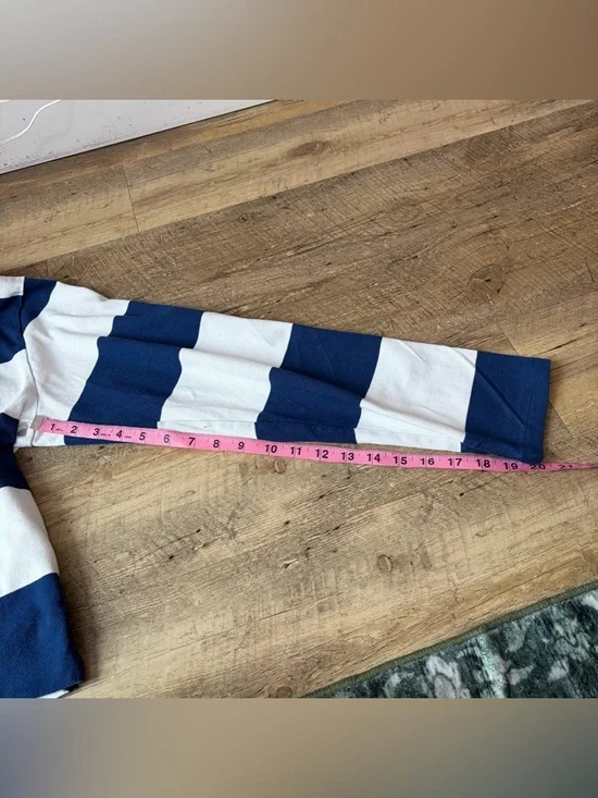 GAP Navy Striped Rugby Polo Shirt Size Large TALL - Picture 11 of 11